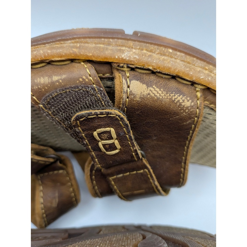 Born Mens Brown‎ Leather Adjustable Strap Sport Jesus Sandals Size 14 47 - Picture 7 of 15